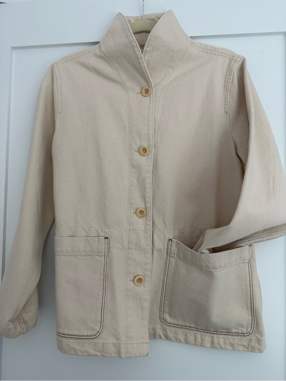 TOAST Hal workwear denim jacket in ecru- UK 10/ US 6 NWT - Picture 3 of 8